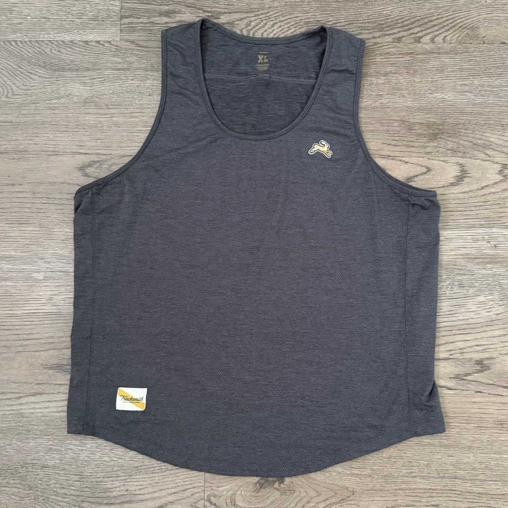 Tracksmith Session Tank Women's XL Charcoal Gray Running Athletic Workout Top